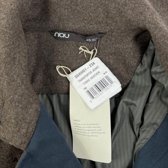 Nau Transporter Wool Asymmetrical Button Front Jacket XS NEW - Picture 6 of 8